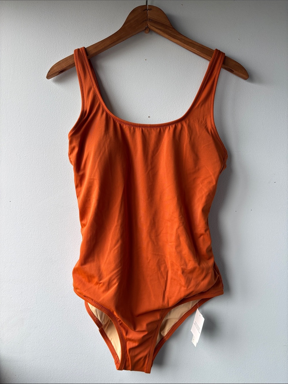 One-Piece Scoopneck Rust Swimsuit, S, NWT